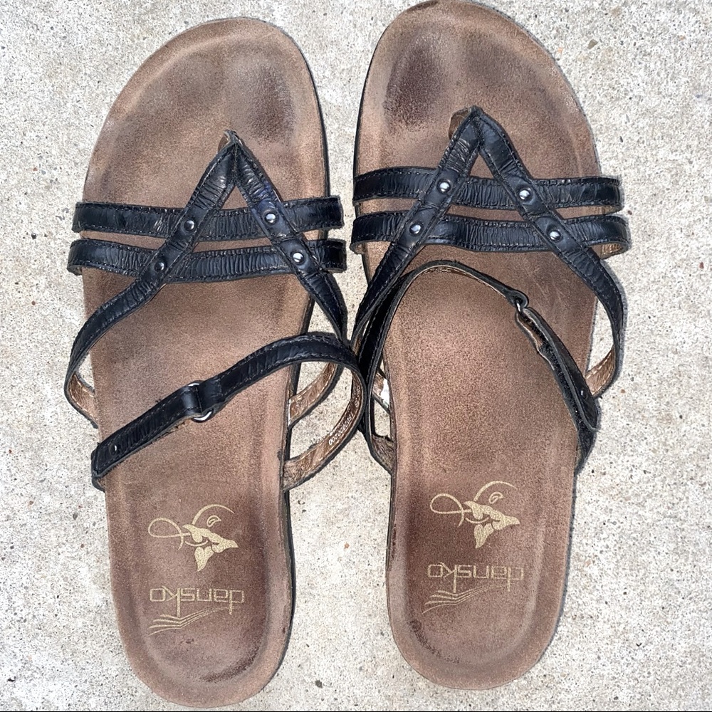 Dansko Jenelle Slip-On Leather Sandal